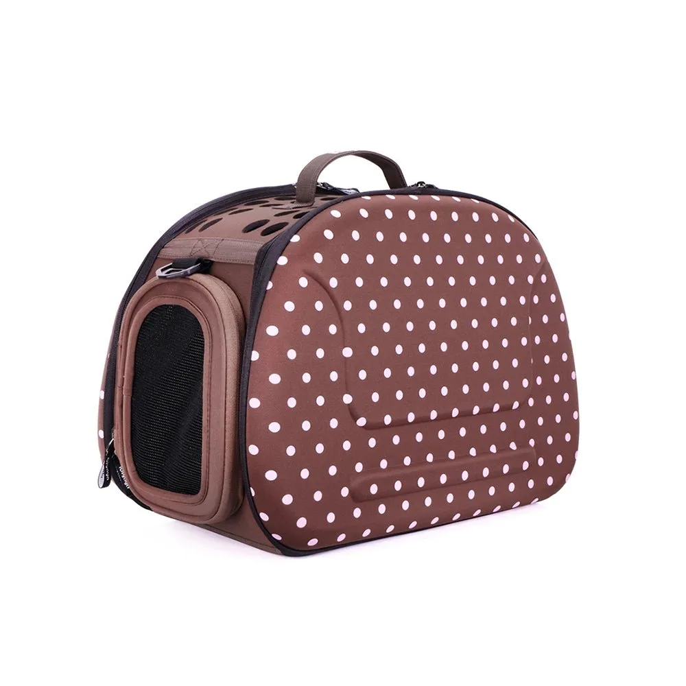 Classic Collapsible Shoulder Pet Carrier - Brown