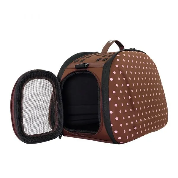 Classic Collapsible Shoulder Pet Carrier - Brown