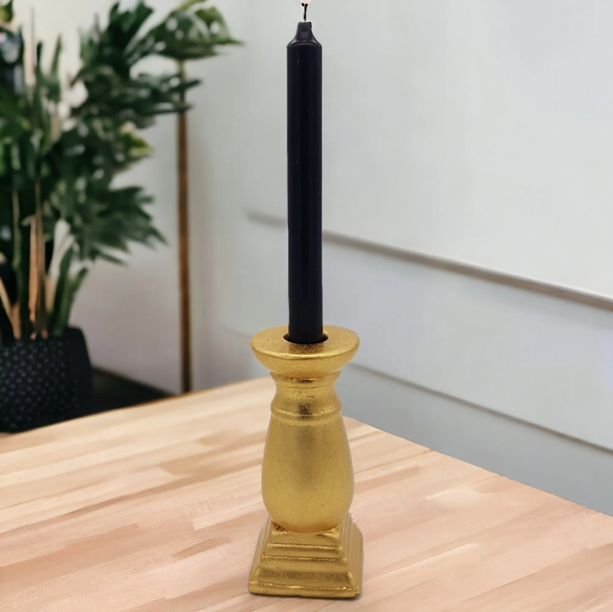 Classic Gold Ceramic Candle Holder