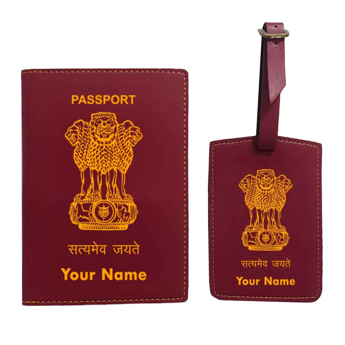 Classy Travel Document Holder Wallet Case-INDIAN PASSPORT STYLE-MULTICOLOR