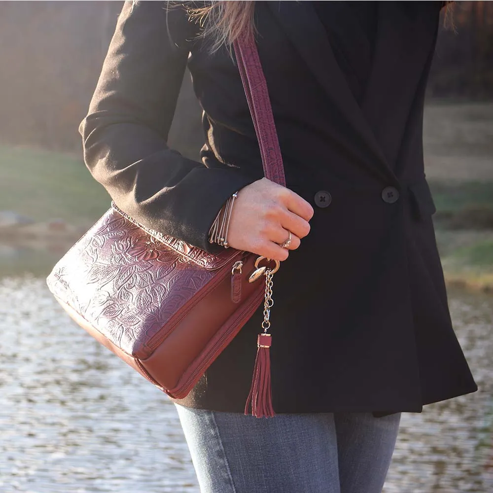 Clutch Purse, Debossed USA Cowhide