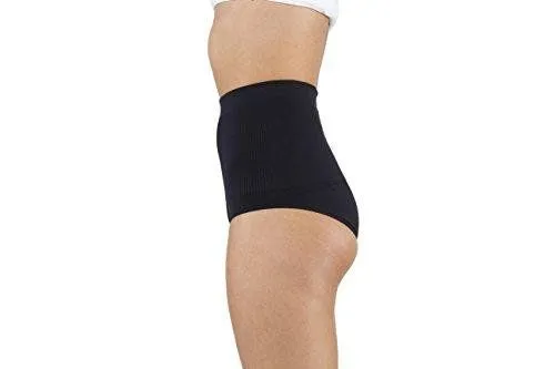 Comfizz Womens Ostomy/Hernia/Post Op Support Briefs High Waist Lvl 2 Black XL/XXL