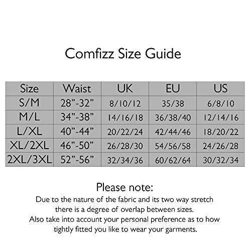 Comfizz Womens Ostomy/Hernia/Post Op Support Briefs High Waist Lvl 2 Black XL/XXL