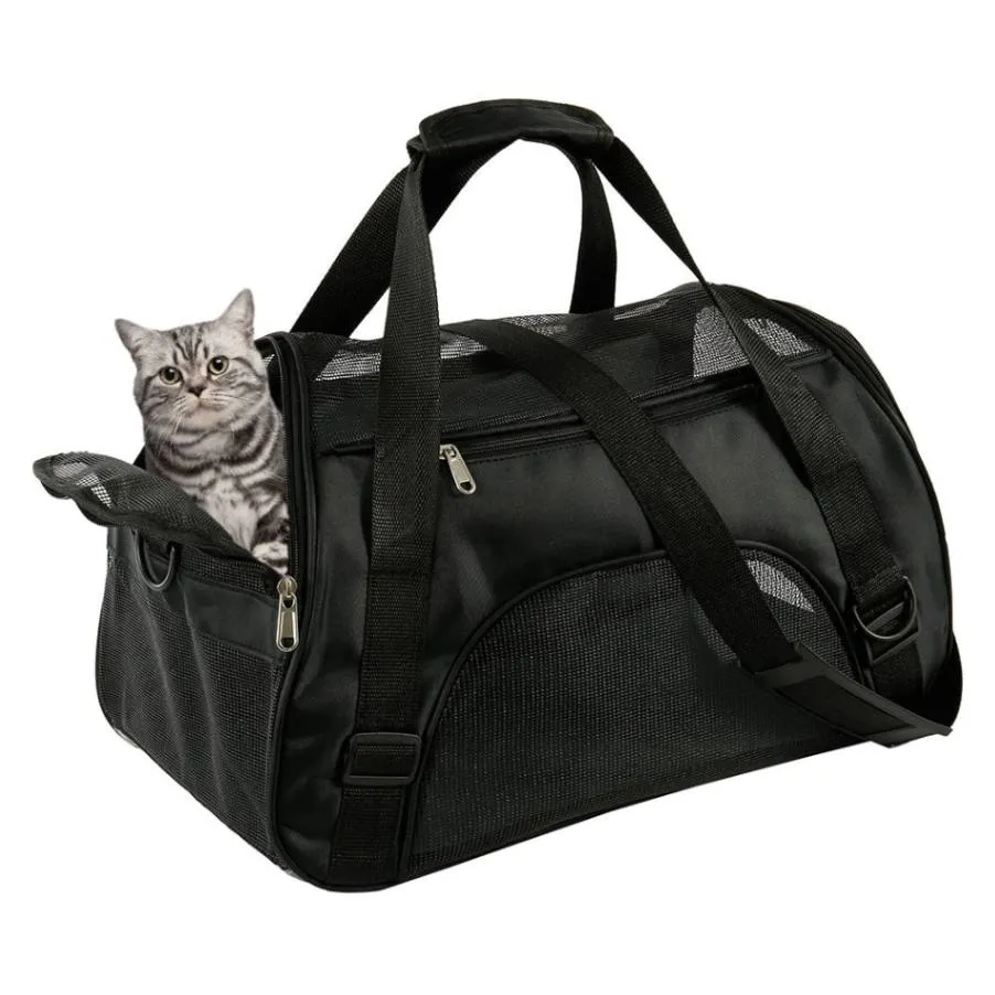 Compact Small Pet Carrier Bag - Comfortable Travel for Your Little Companion!