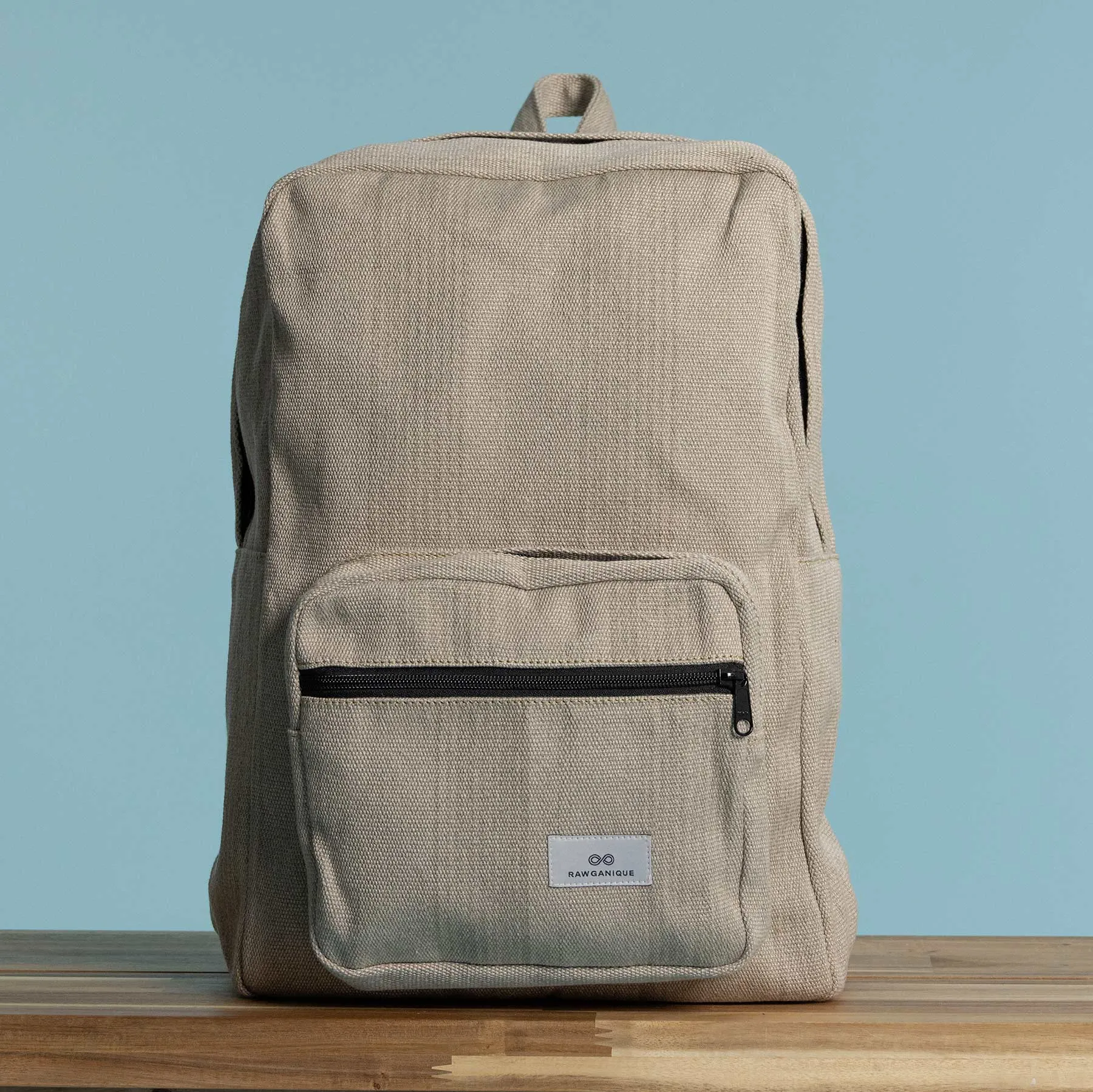 CONNECTICUT Deluxe Organic Hemp Backpack With Luggage Handle Pocket Sleeve (17x11x6)