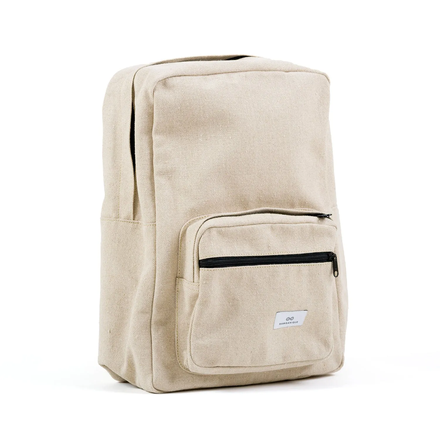 CONNECTICUT Deluxe Organic Hemp Backpack With Luggage Handle Pocket Sleeve (17x11x6)