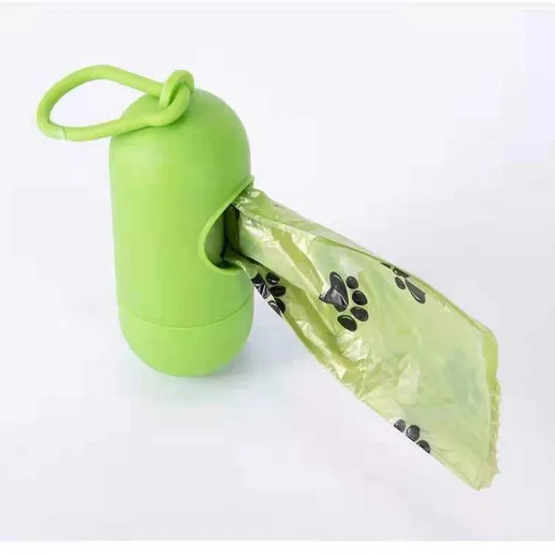 Convenient Pet Waste Bag Holder: Ultimate Cleanup Solution with Snap Hook and Lid