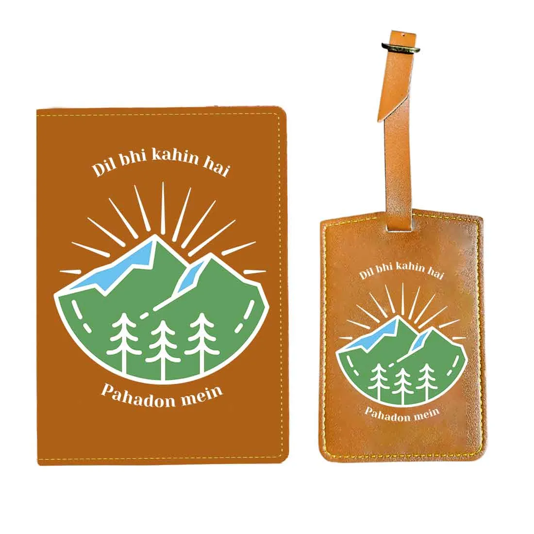 Cool Passport Holder Faux Leather Custom Covers for Passports - Pahadon Mein