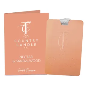 Country Candle Nectar & Sandlewood Fragrance Card