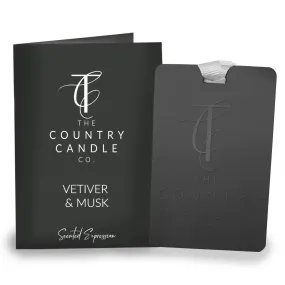 Country Candle Vetiver & Musk Fragrance Card