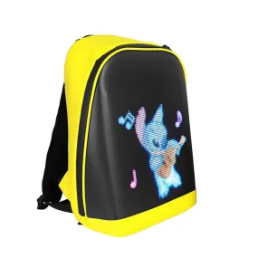 CRONY T2 AD LED display backpack light screen waterproof smart back packs bag led display backpack with led screen