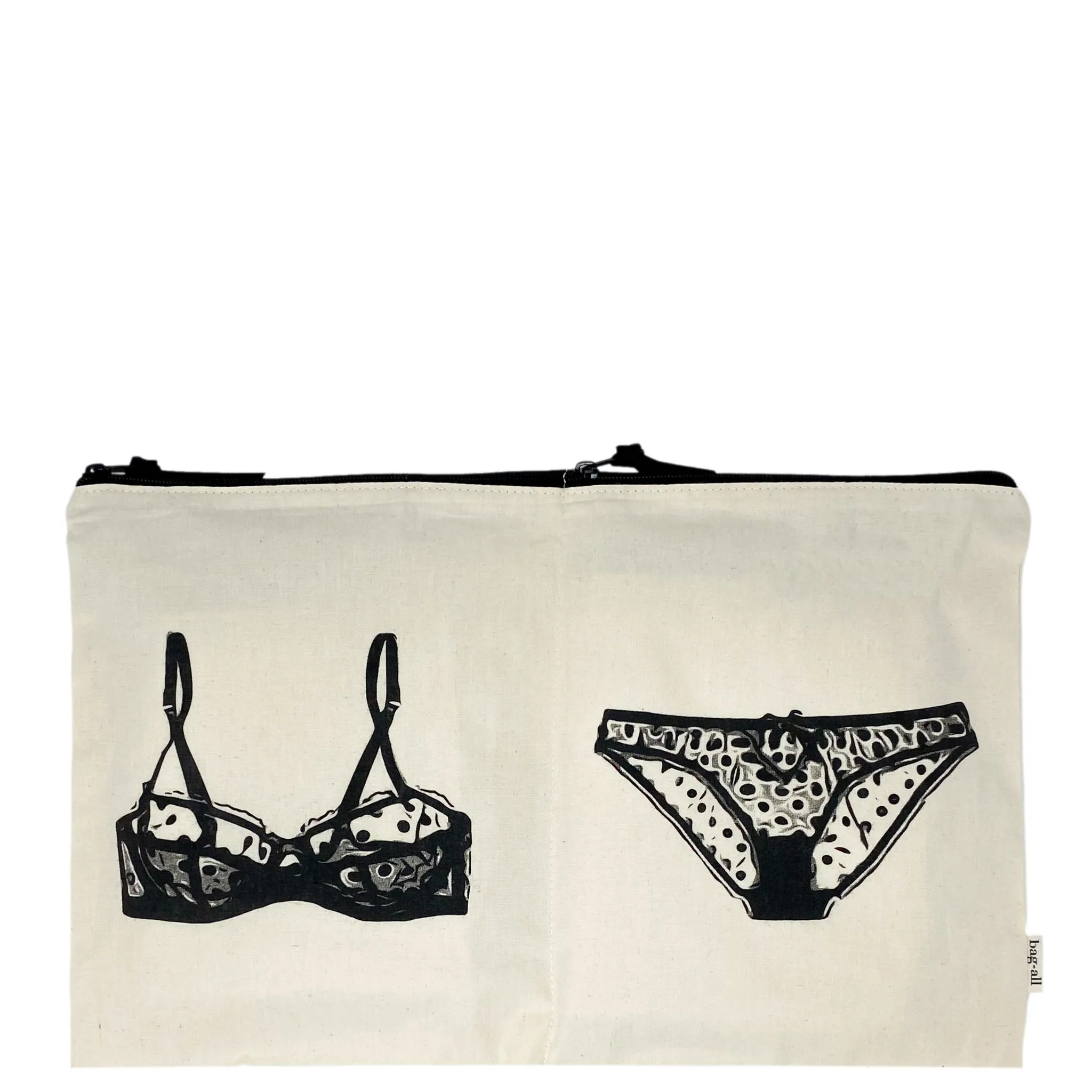 CUSTOM Double Lingerie Packing Pouch, Cotton