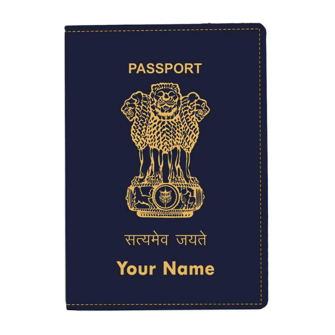 Customized Passport Holder Cover Travel Wallet Case-INDIAN PASSPORT STYLE-MULTICOLOR