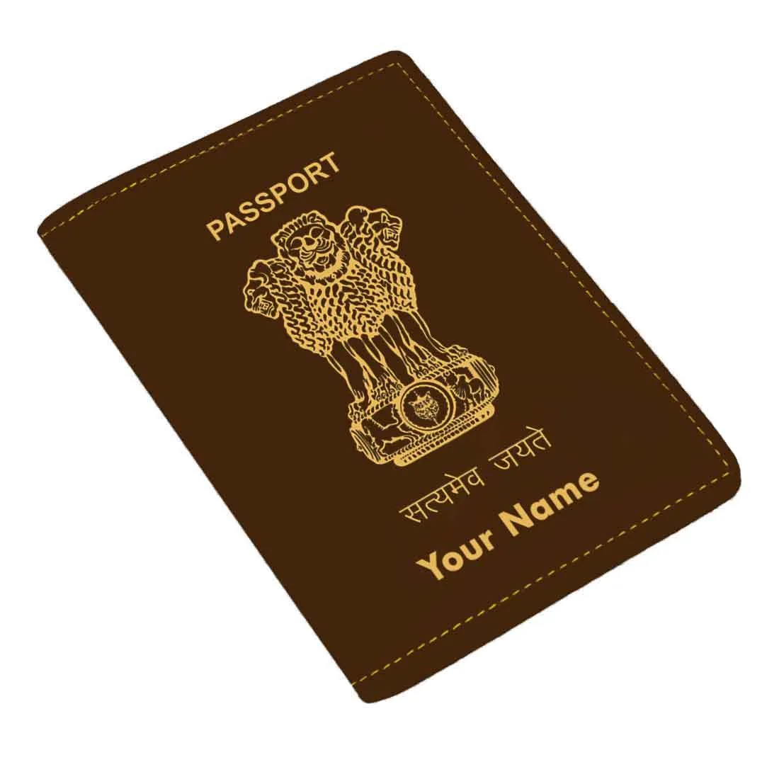 Customized Passport Holder Cover Travel Wallet Case-INDIAN PASSPORT STYLE-MULTICOLOR