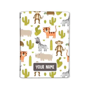 Customized Travel Document Holder  -Animals and Cactus