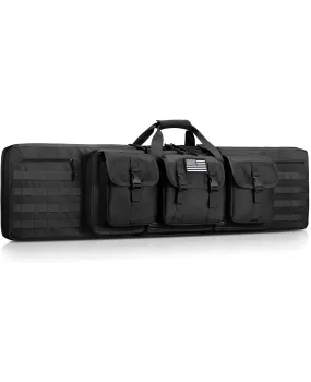 CVLIFE 48" Double Soft Rifle Case Tactical Long Gun Bag