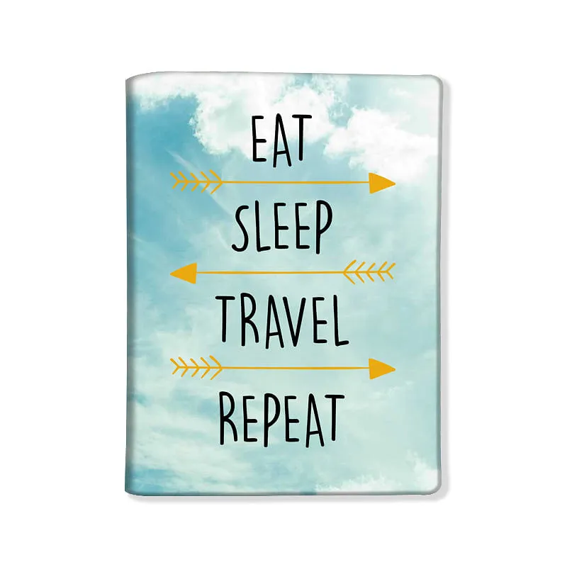 Designer Passport Cover - Eat Sleep Travel Repeat