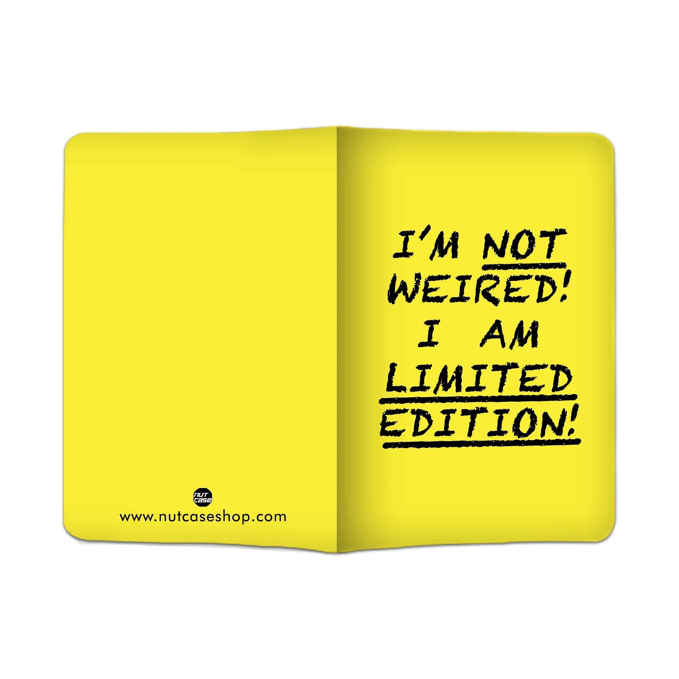 Designer Passport Cover -  I'M NOT WEIRED!