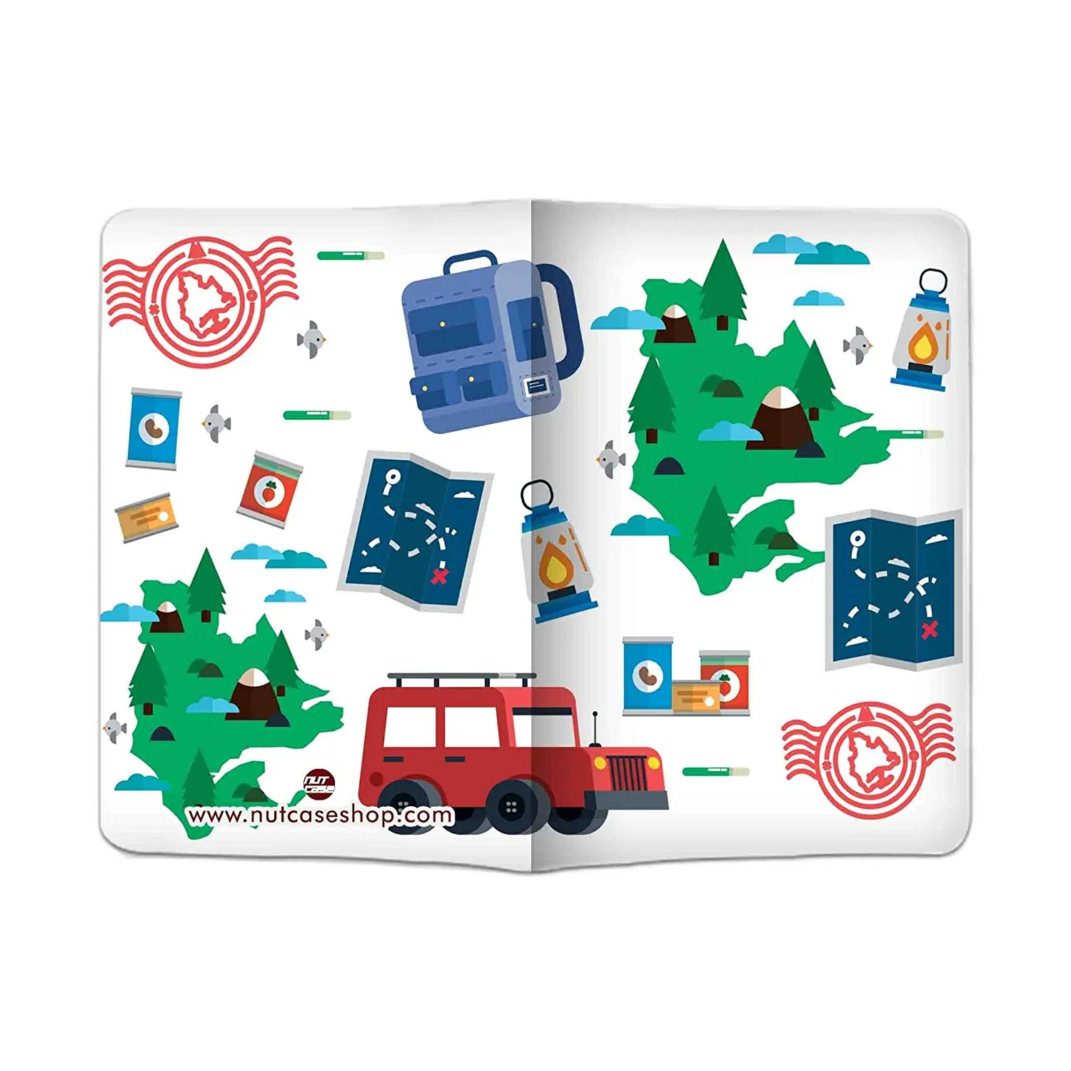 Designer Passport Cover - Travel & Camping