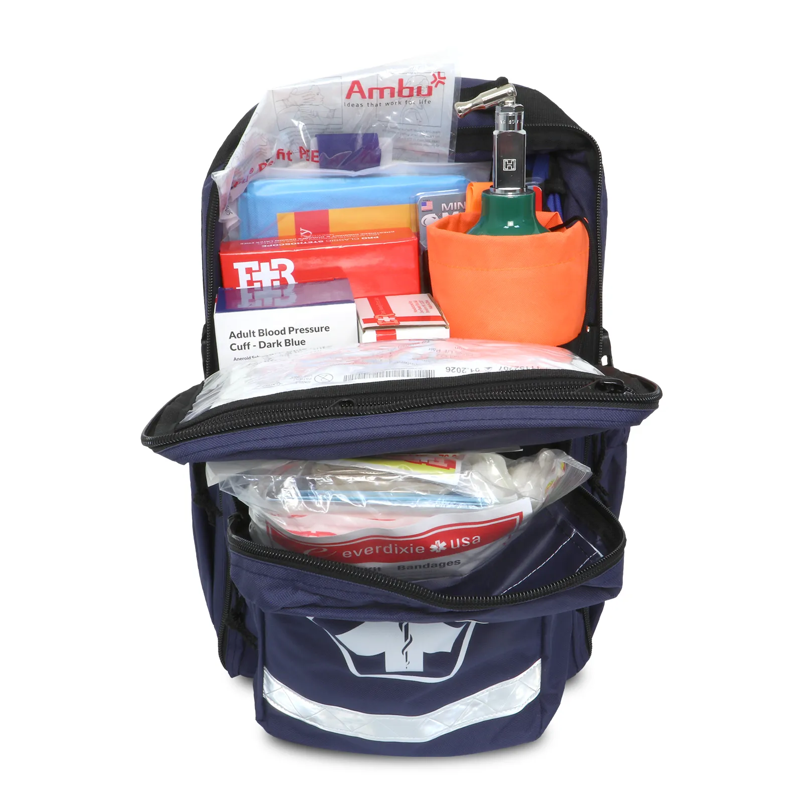 Dixigear Ultimate Pro O2 Trauma Kit, Navy - Fully Stocked