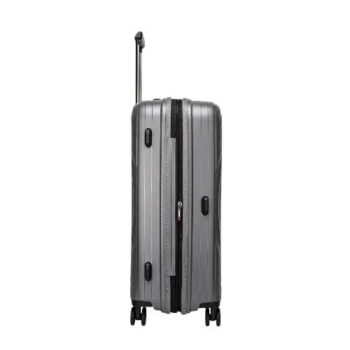 Eagle PP ABS Hard Shell Medium Expandable Suitcase with TSA Lock and 4 Spinner Wheels - 24"