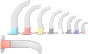 Endure Oropharyngeal Airway Kit, Sizes 40mm - 120mm, Color-Coded by Size