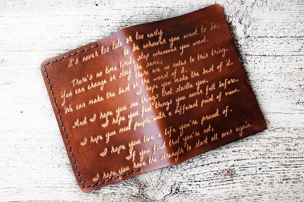 F. Scott Fitzgerald Inspirational Quote Passport Cover