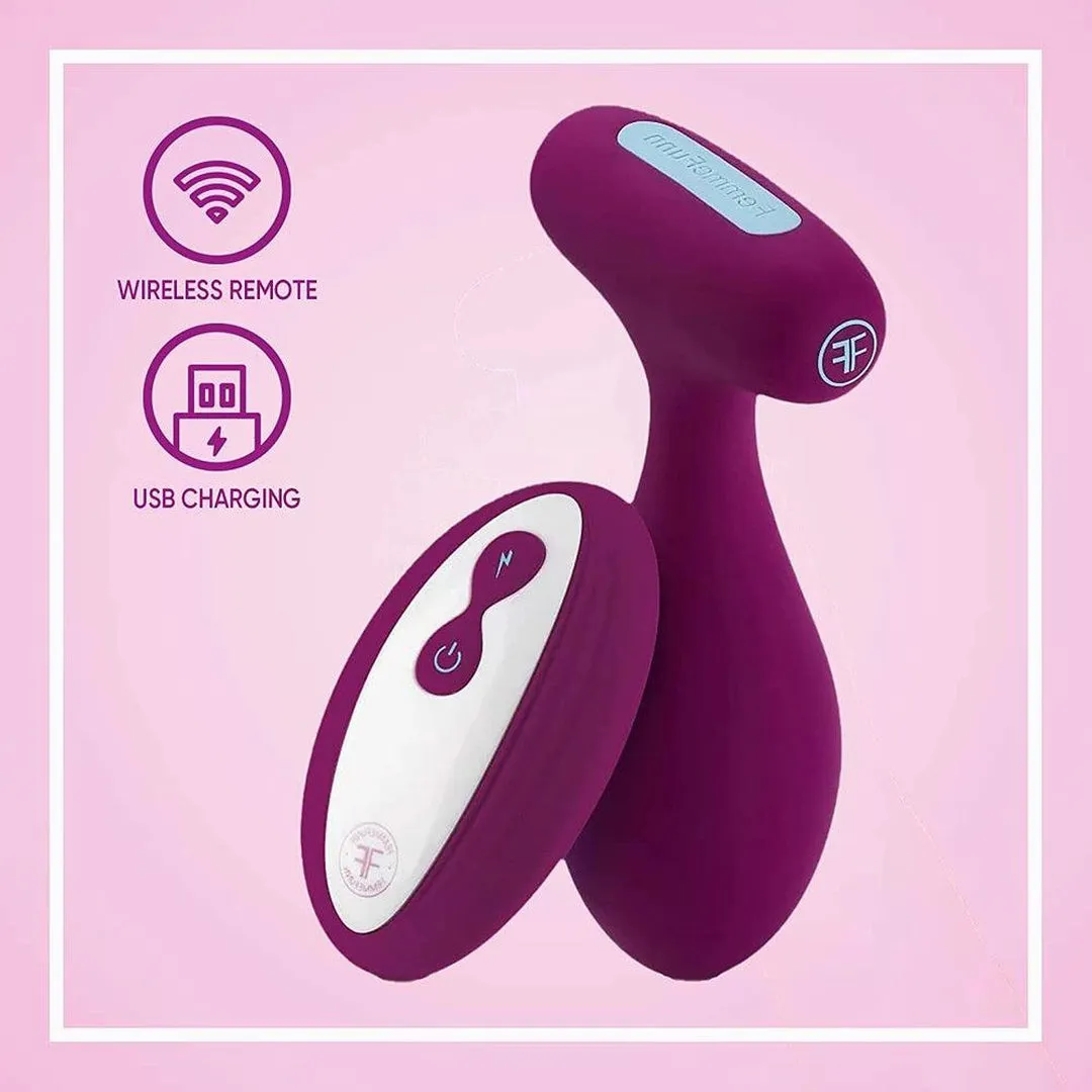 Femme Funn PLUA Vibrating Remote Control Butt Plug - Fuchsia