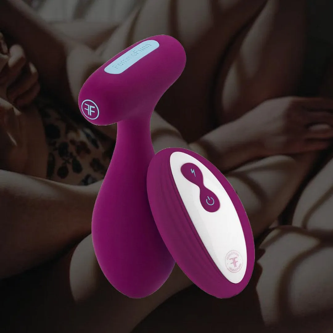 Femme Funn PLUA Vibrating Remote Control Butt Plug - Fuchsia