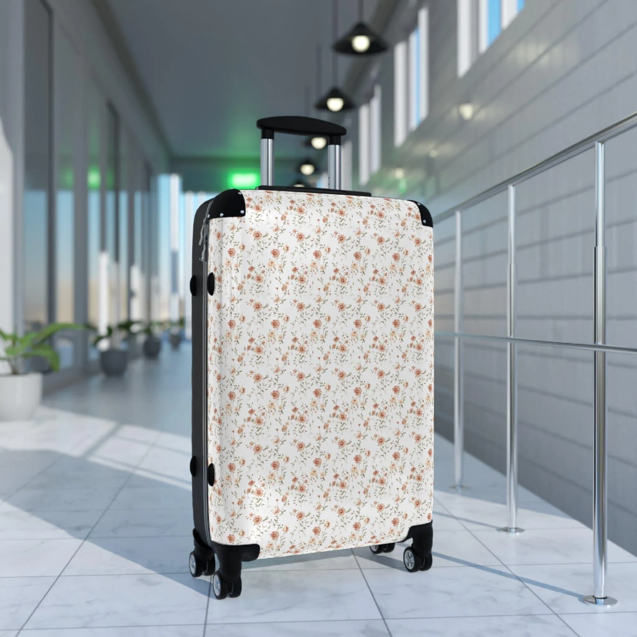 Floral Travel Suitcase