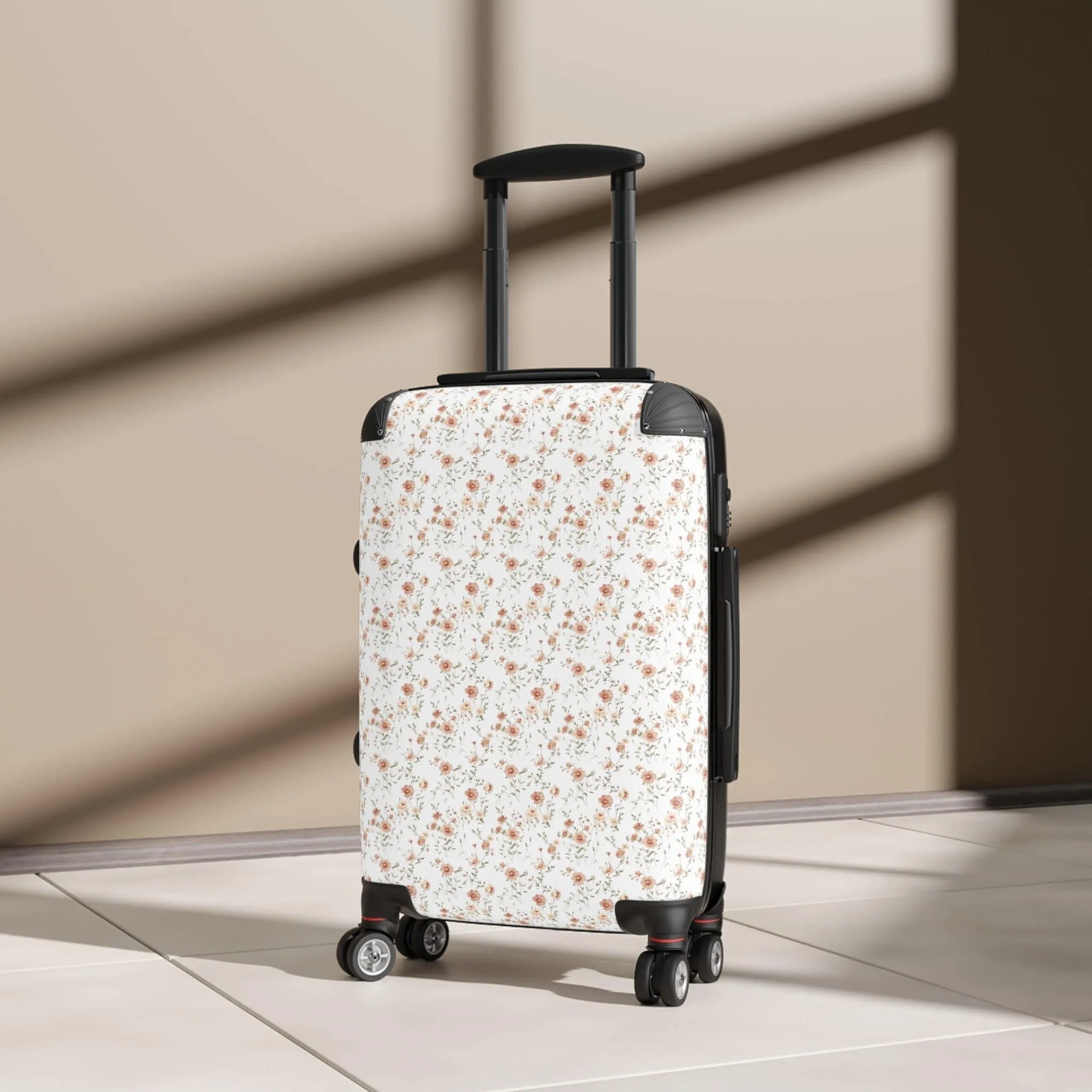 Floral Travel Suitcase