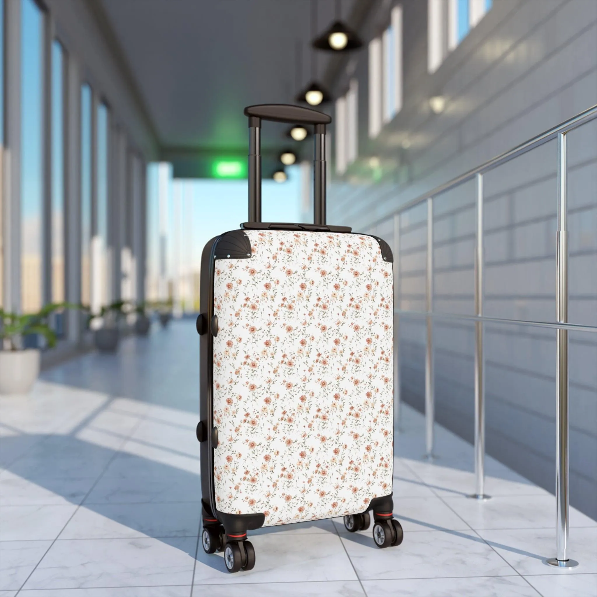 Floral Travel Suitcase