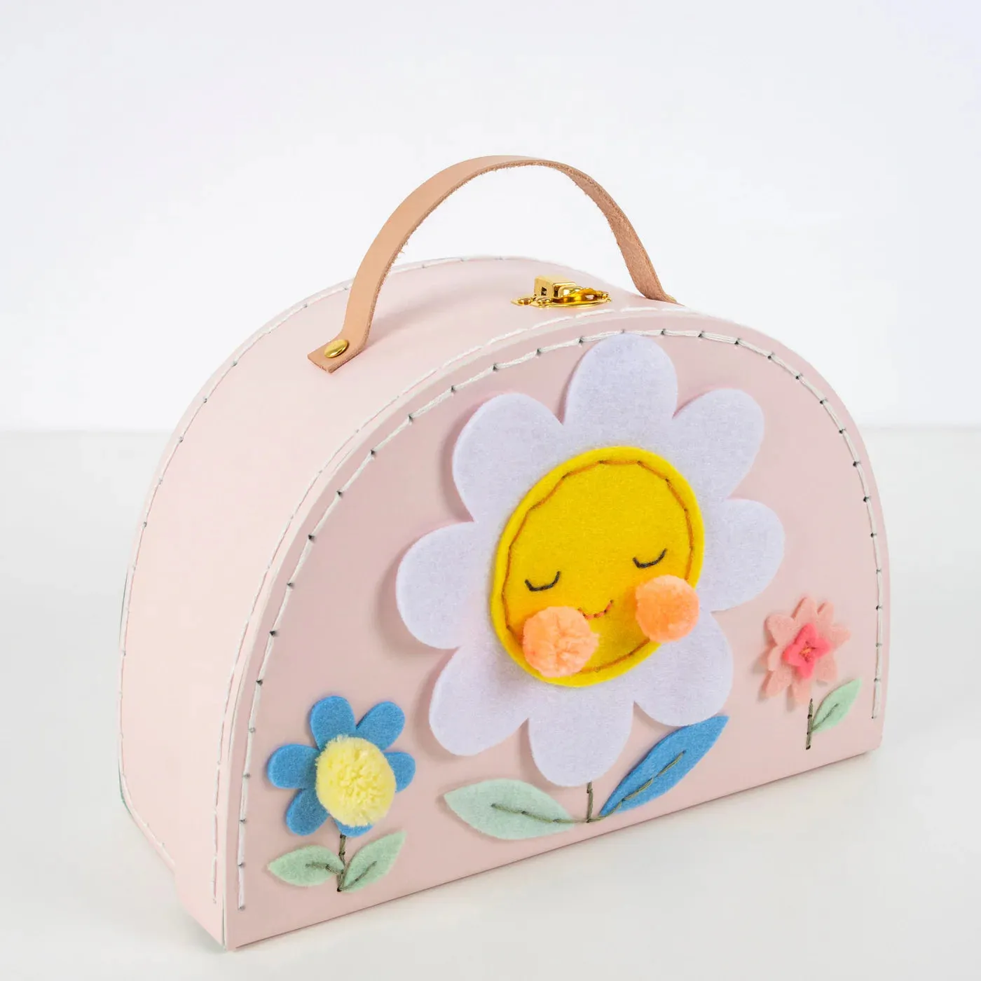 Flower Embroidery Suitcase Kit