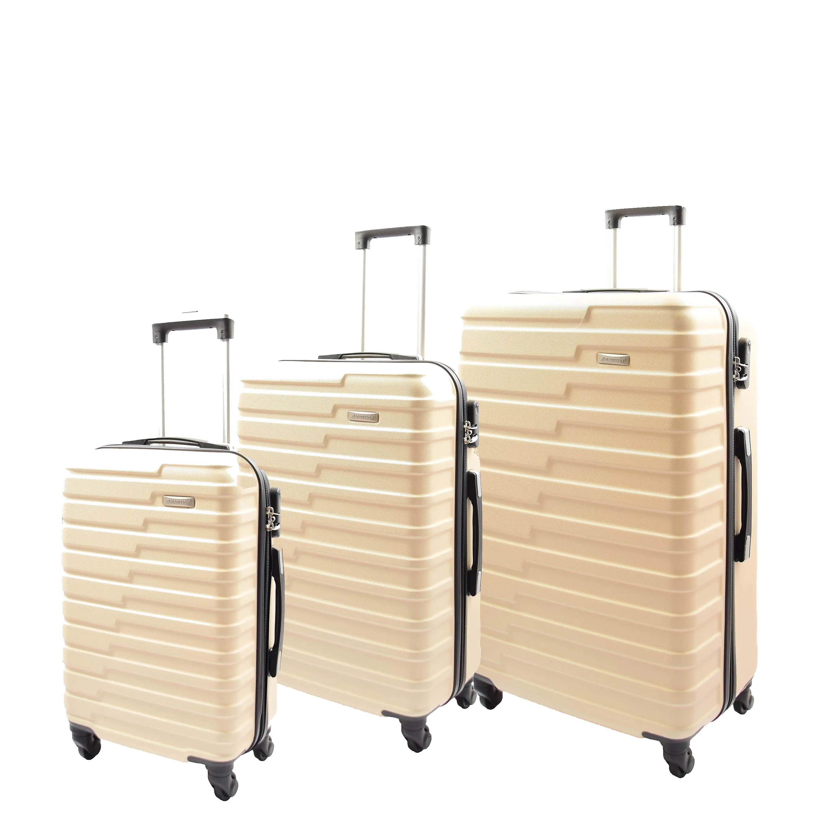 Four Wheel Suitcases Hard Shell Luggage Sega Off White