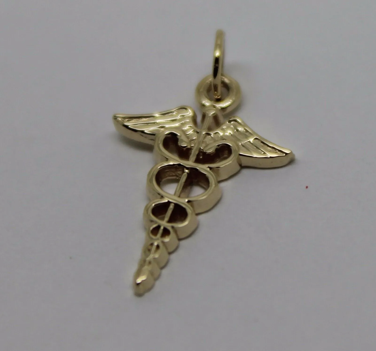 Genuine  9ct Yellow or Rose or White Gold or Silver Small Serpent Medical Alert pendant