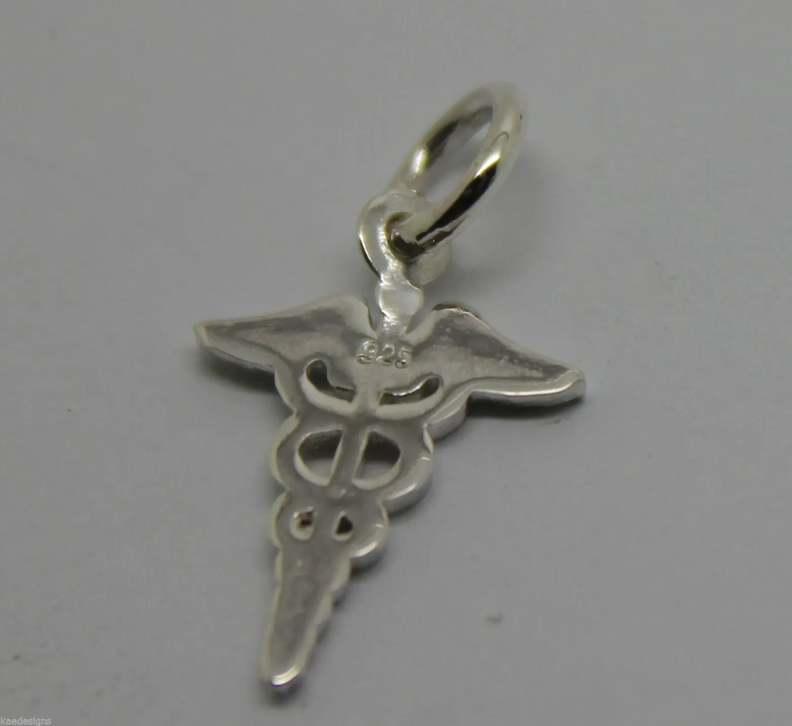 Genuine  9ct Yellow or Rose or White Gold or Silver Small Serpent Medical Alert pendant