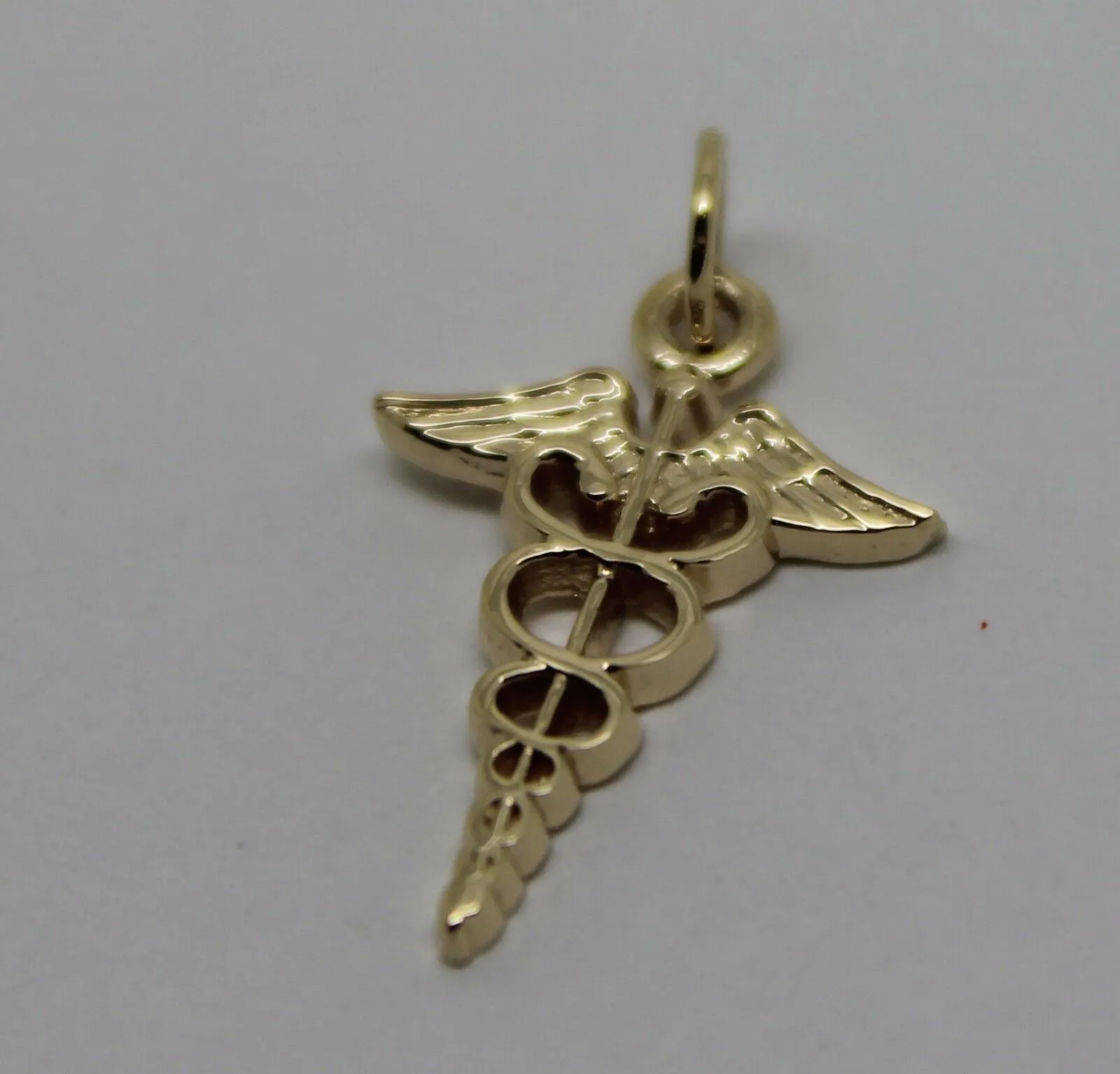 Genuine  9ct Yellow or Rose or White Gold or Silver Small Serpent Medical Alert pendant