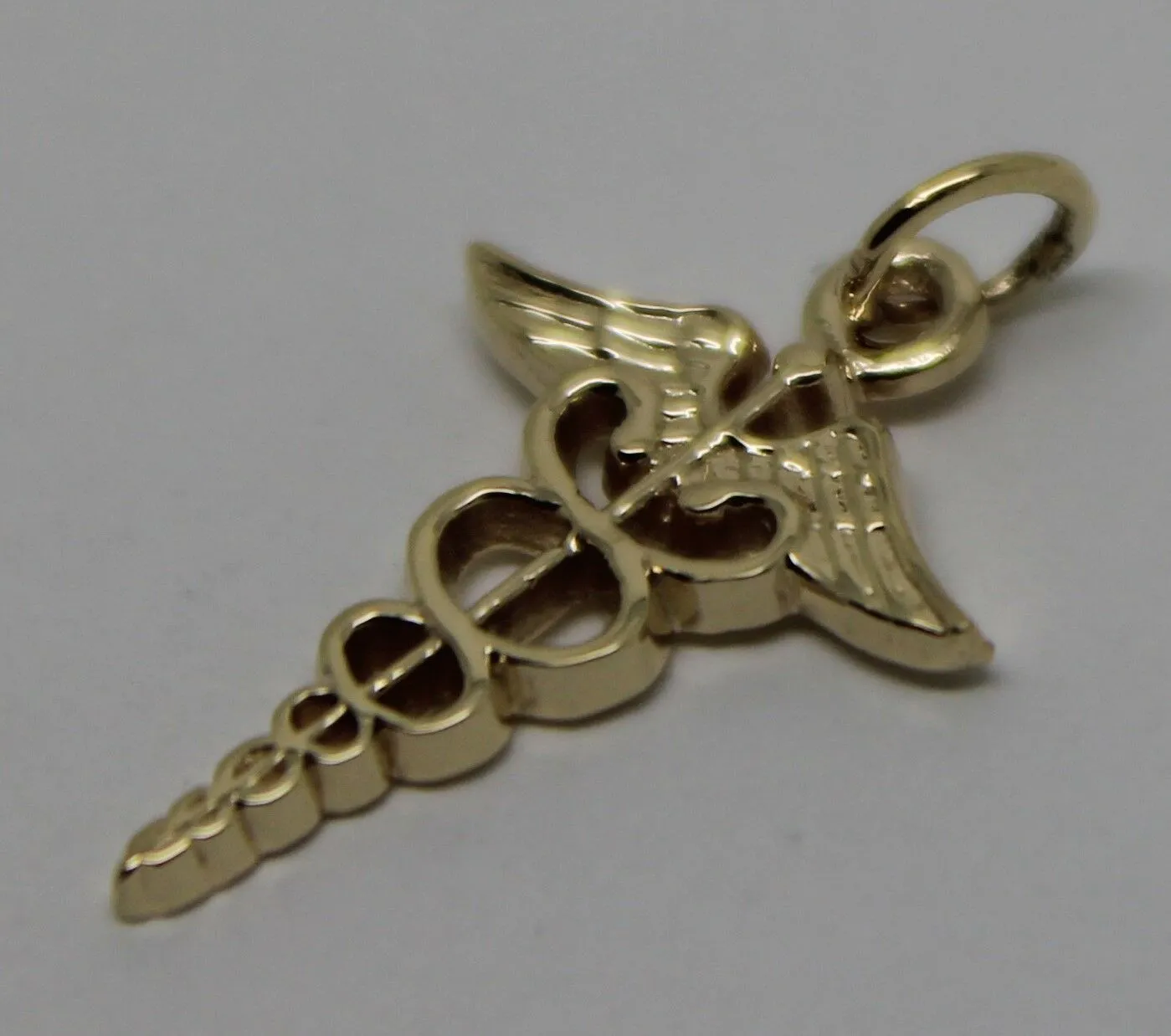 Genuine  9ct Yellow or Rose or White Gold or Silver Small Serpent Medical Alert pendant