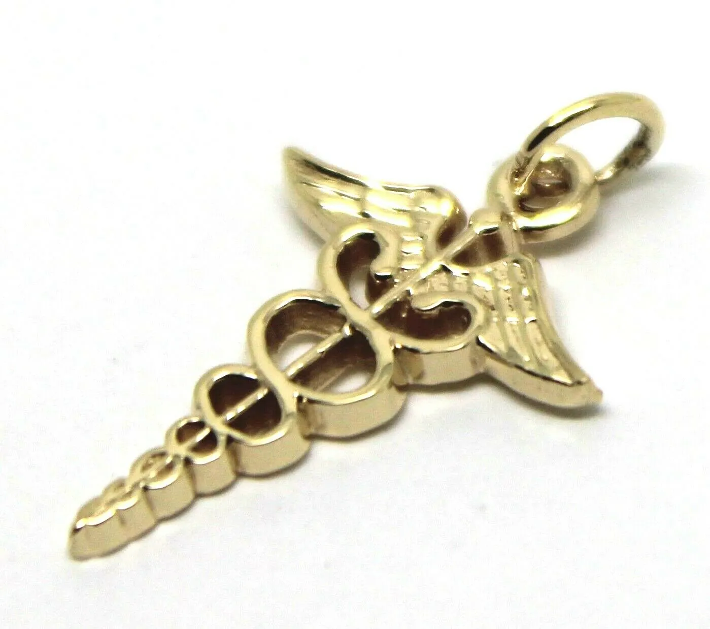 Genuine  9ct Yellow or Rose or White Gold or Silver Small Serpent Medical Alert pendant