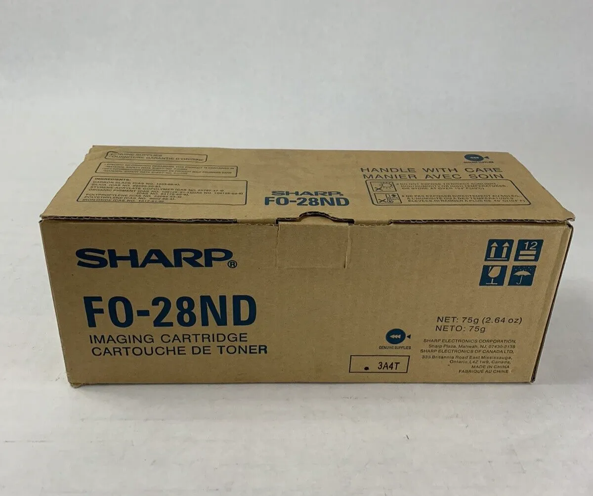 Genuine Sharp FO-28ND Imaging Toner Cartridge Open Box Sealed Bag