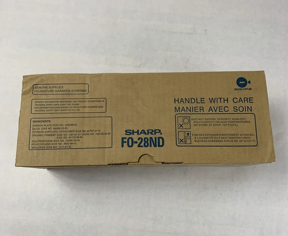 Genuine Sharp FO-28ND Imaging Toner Cartridge Open Box Sealed Bag