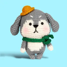 Gray Dog - Crochet Kit