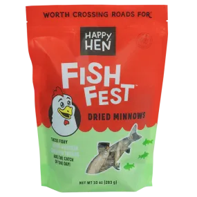 Happy Hen Treats Fish Fest Dried Minnows 10-oz, Poultry Treat