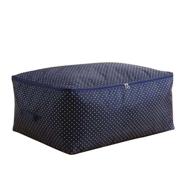 Heart Pattern Packing Box Oxford Storage Bag For Clothing Household Suitcase Durable Sock Tie Storage Box Closet Quilt Organizer