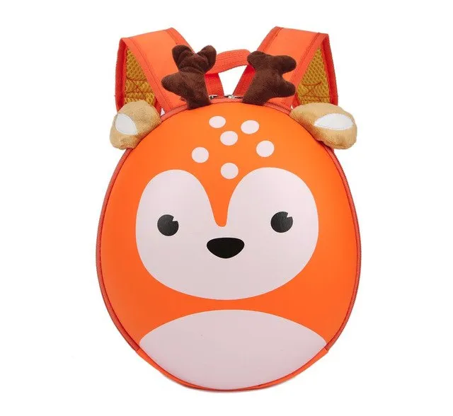 High Quality  Fashion  Boys Girls Deer  Cartoon Animals Schoolbags  Backpacks