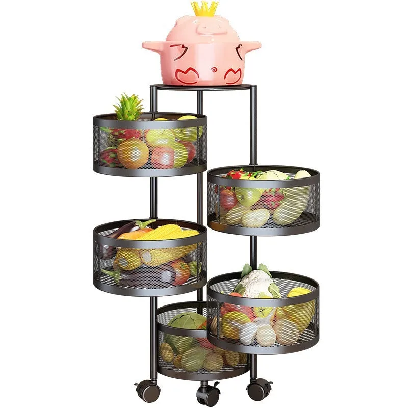 Household Floor Multi-layer Storage Rack Vegetables And Fruits