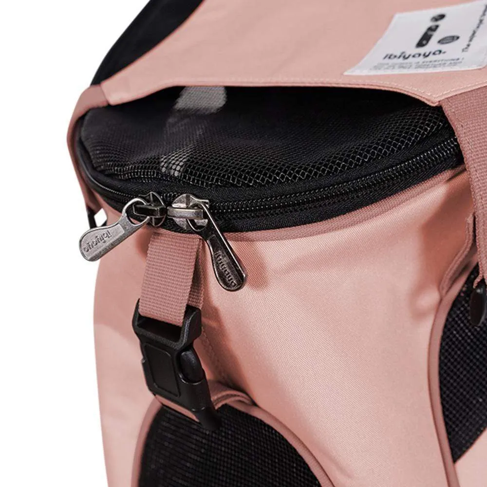 Ibiyaya Ultralight Pro Backpack Pet Carrier Coral Pink