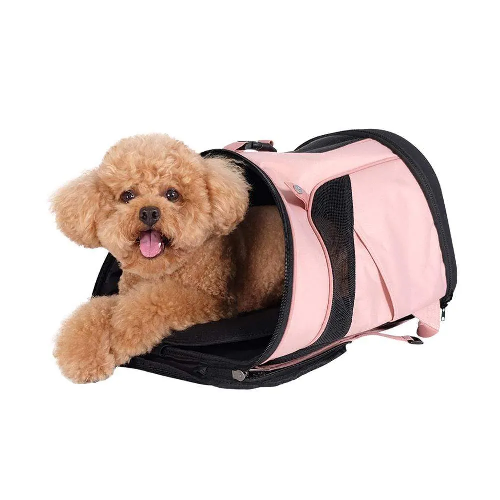 Ibiyaya Ultralight Pro Backpack Pet Carrier Coral Pink