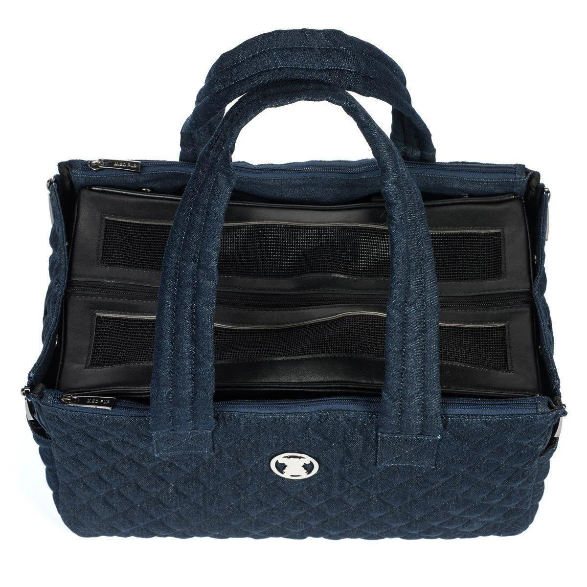 Interchangeable Quilted Dog Carrier Denim