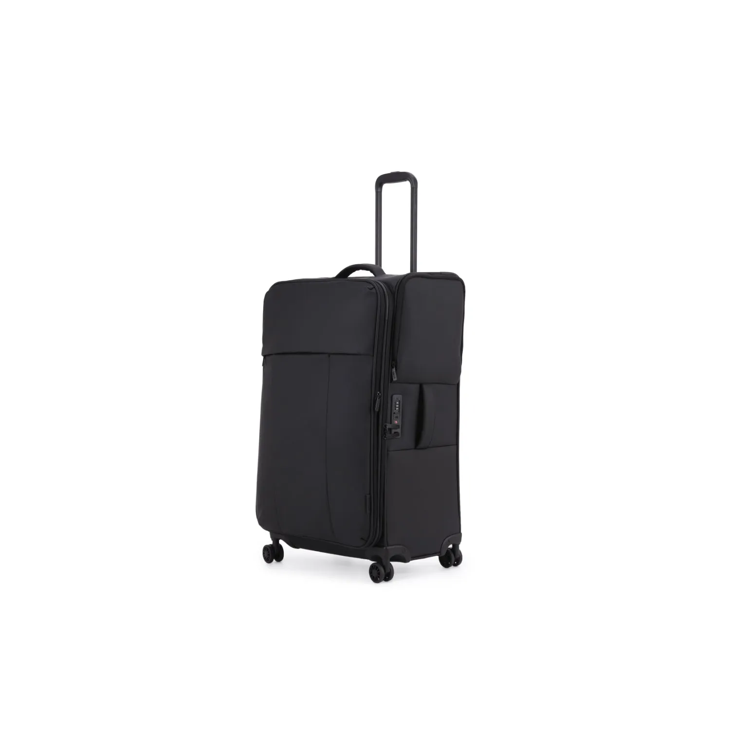 Kate Hill - KL78 71cm Willow Large 4 Wheel spinner Suitcase - Black